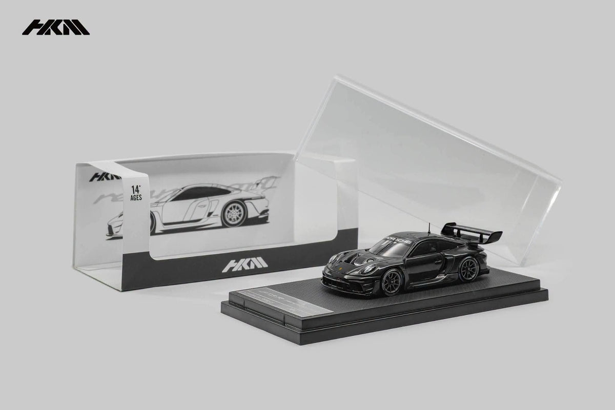 (Coming Soon) HKM 1:64 911 (992) GT3 R Rennsport Gloss Black