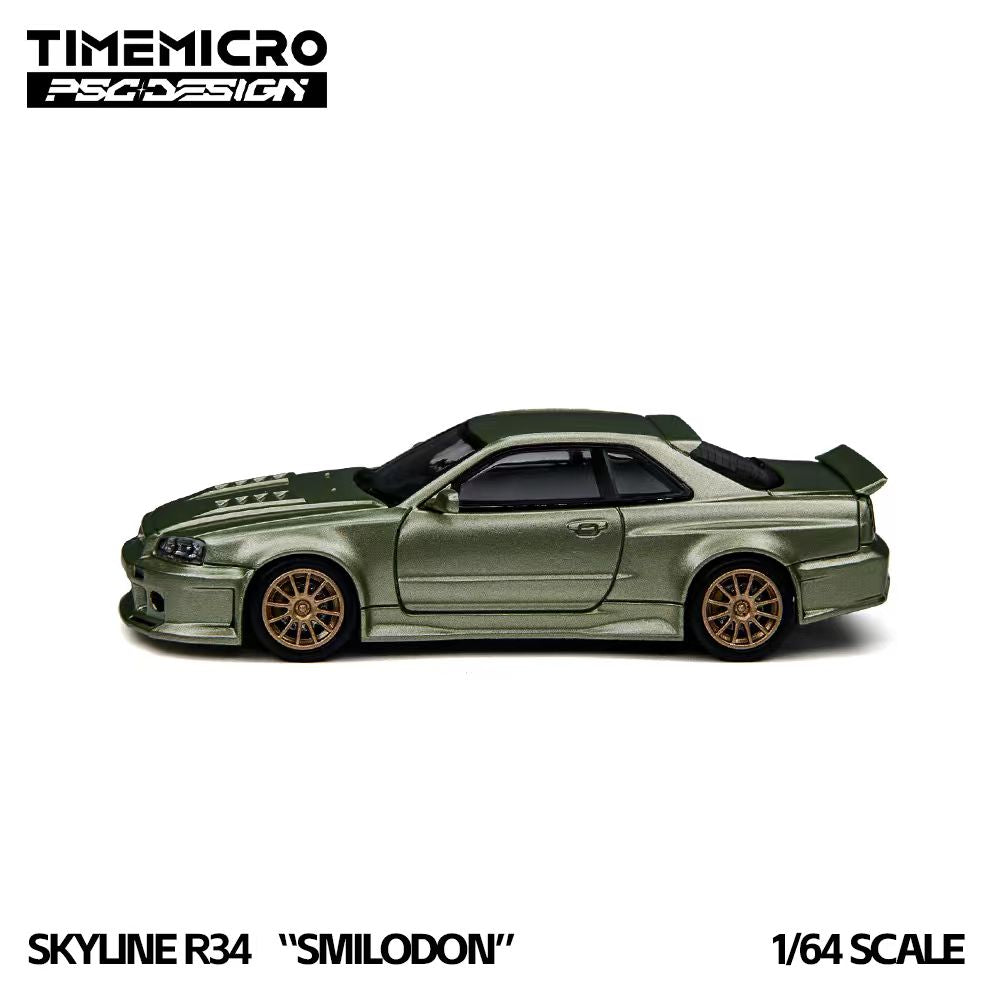 (Coming Soon) TIMEMICRO × PSC DESIGN  1/64 R34 "Smilodon" Millennium Jade Diecast Model