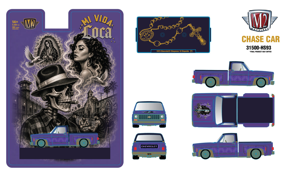 (Coming Soon) M2 MACHINES 1:64 1973 Chevrolet Cheyenne 10 - Mi Vida Loca