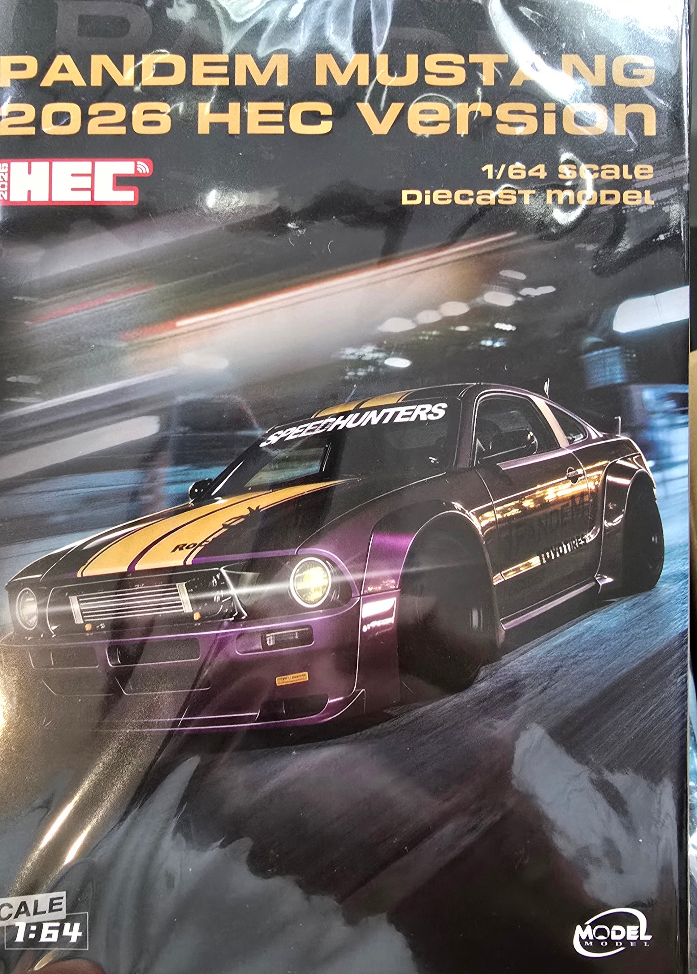 MODELMODEL 1:64 MUSTANG HEC 2026 Beijing Expo **CHASE CARS ARE RANDOMLY PACKED**