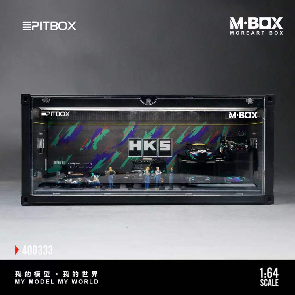 (Coming Soon) MBOX 1/64 HKS PAINTING AND MAINTENANCEWORKSHOP SCENE