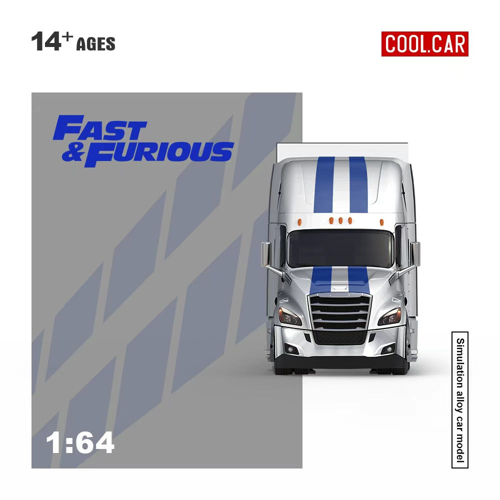 (Coming Soon) COOLCAR 1/64 Freightliner "Fast & Furious" Livery Container Truck