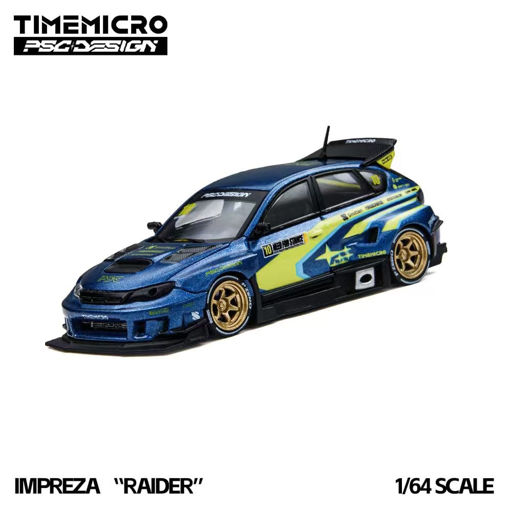 (Coming Soon) TIMEMICRO × PSC DESIGN 1/64 IMPREZA "RAIDER" Diecast