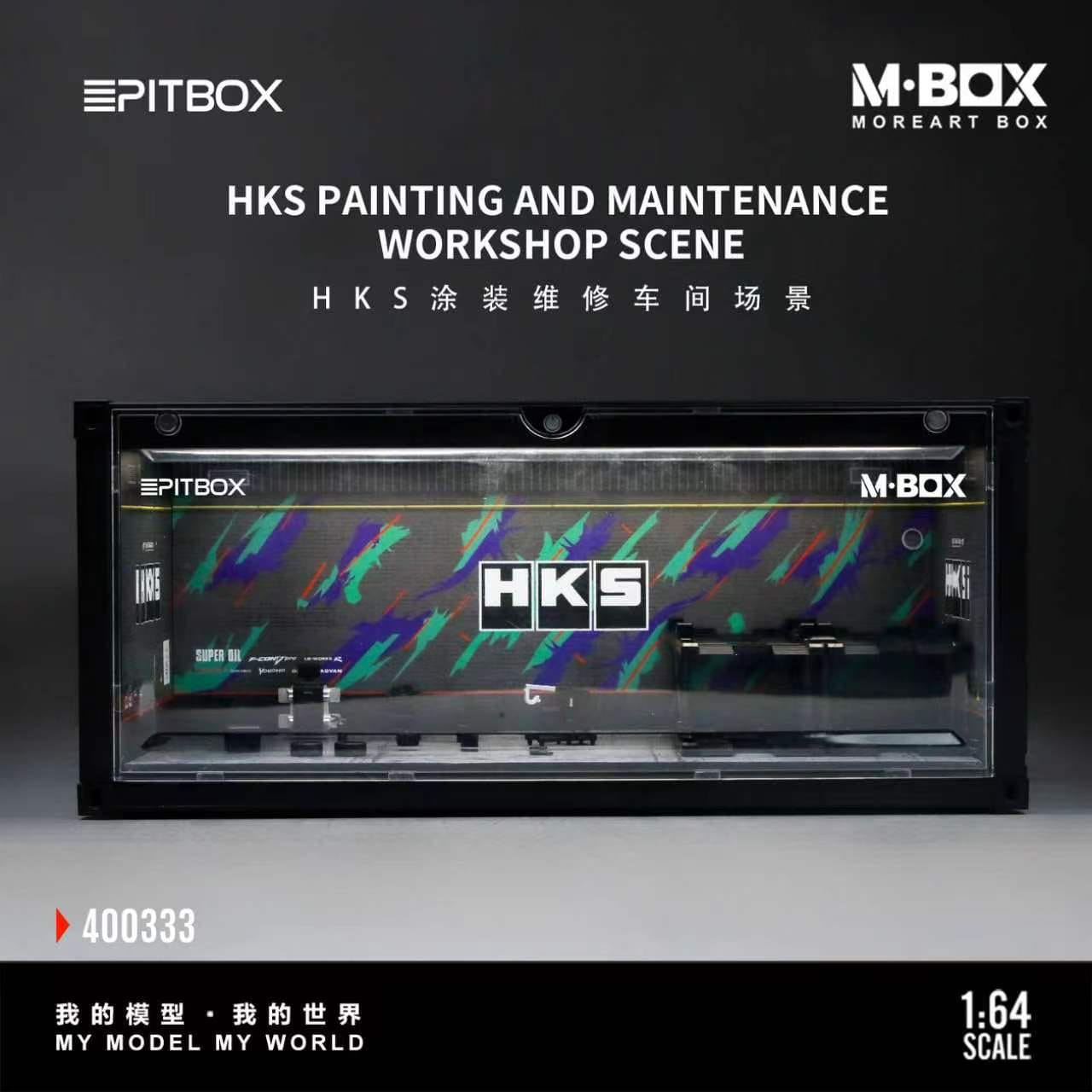 (Coming Soon) MBOX 1/64 HKS PAINTING AND MAINTENANCEWORKSHOP SCENE