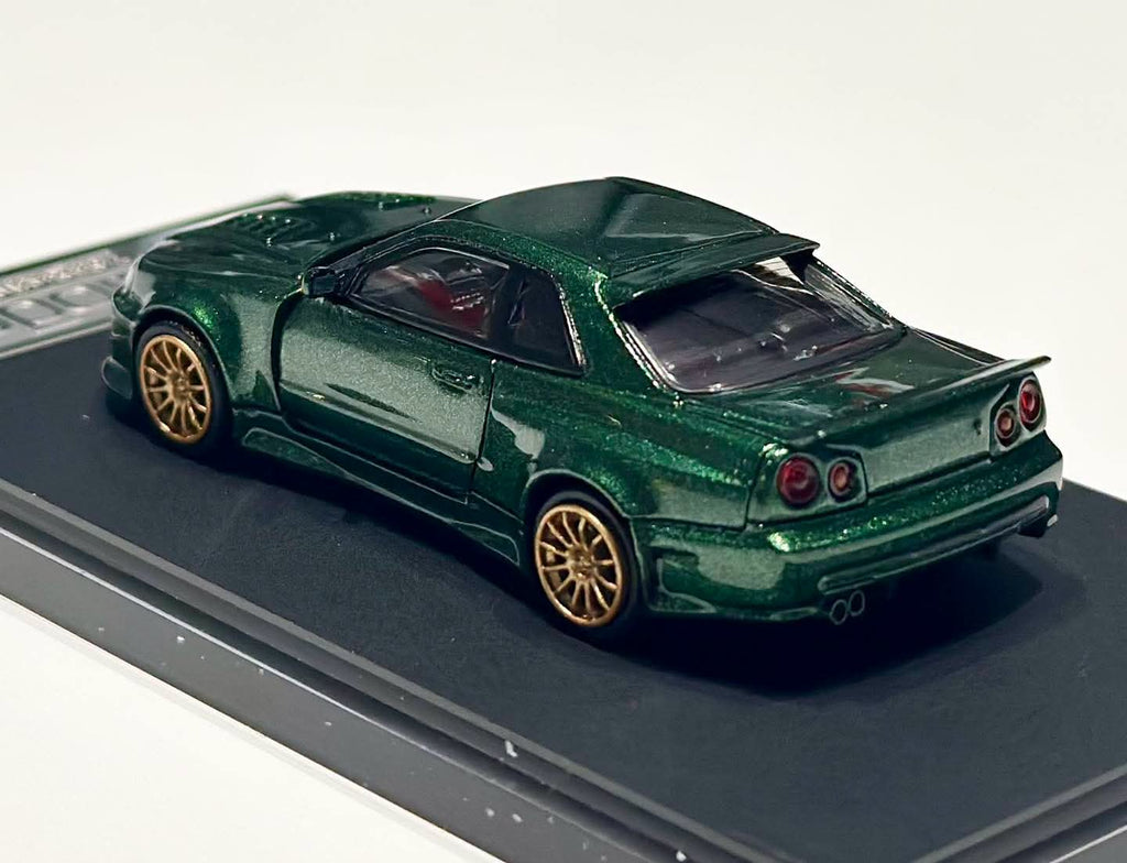 TIMEMICRO × PSC DESIGN  1/64 R34 "Smilodon" Dark Green Diecast Model
