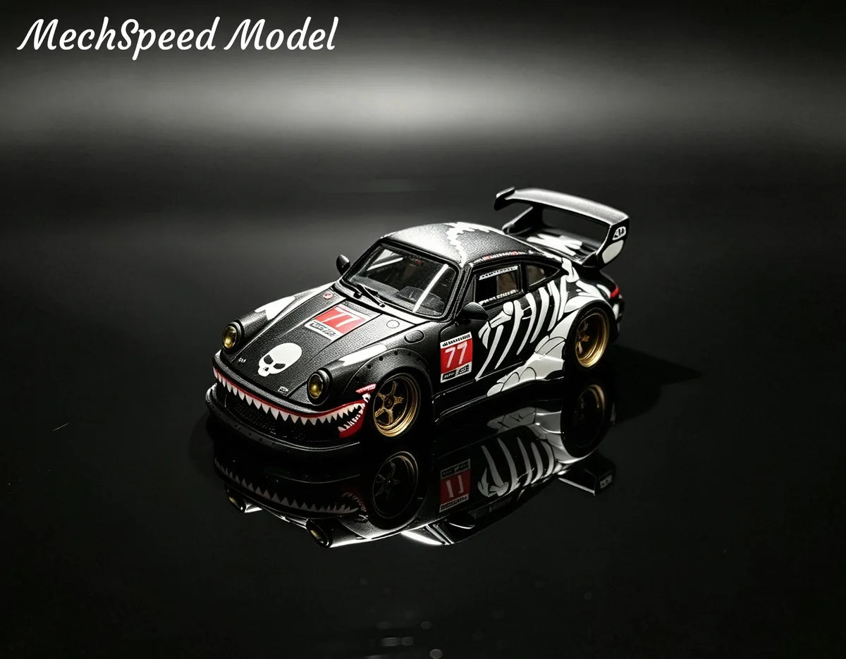 (Coming Soon) MECHSPEED 1:64 (RESIN) RWB 964 GT Wing Modified Version Resin Model - Bone Dragon