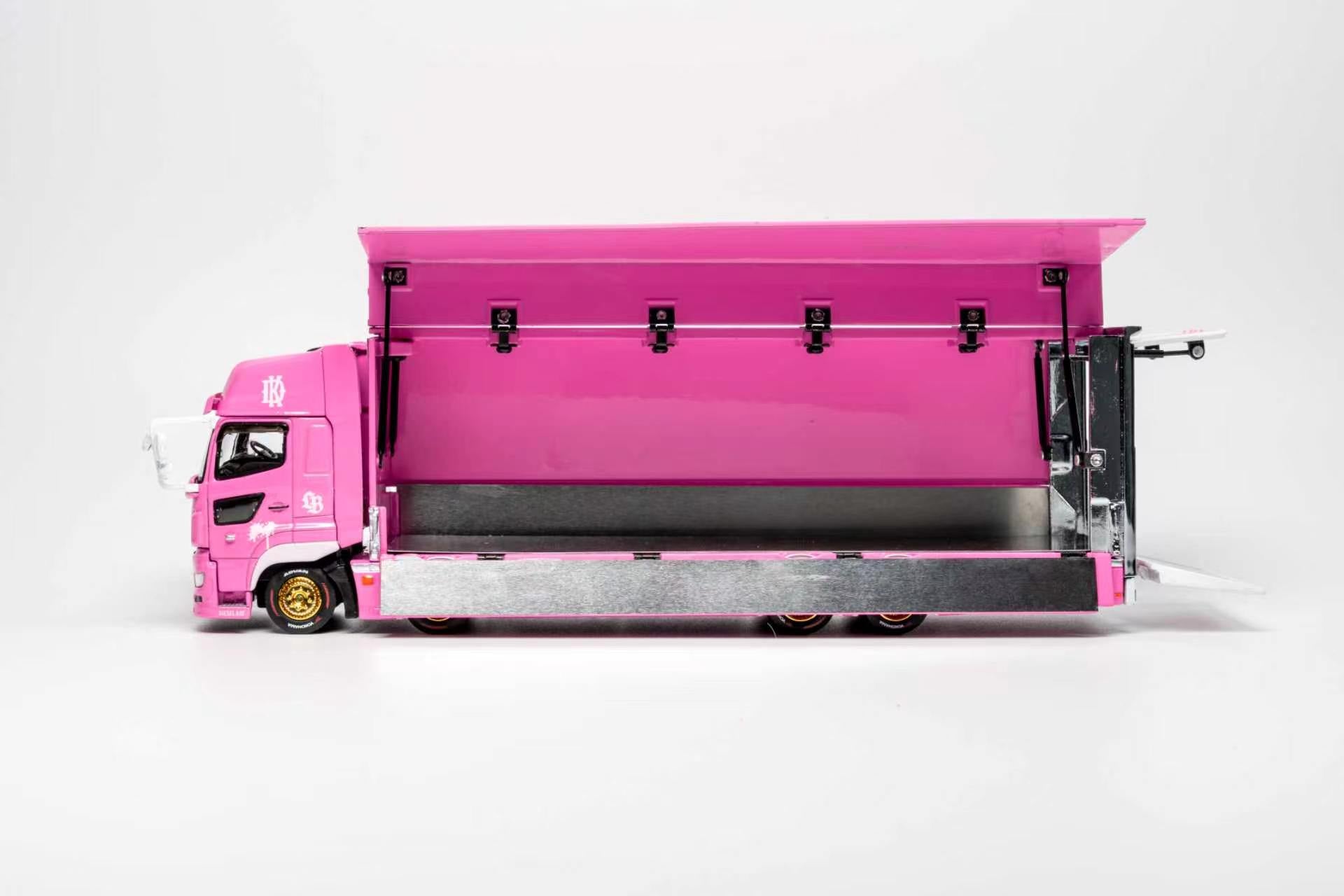 (Coming Soon) GCD 1/64 HINO 700 LB PINK - KAYANO DISTRIBUTION EDITION