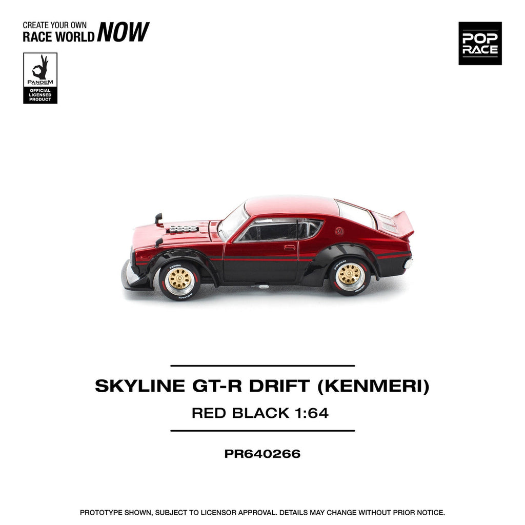 (Coming Soon) POPRACE 1/64 KPGC110 KENMERI - RED/BLACK