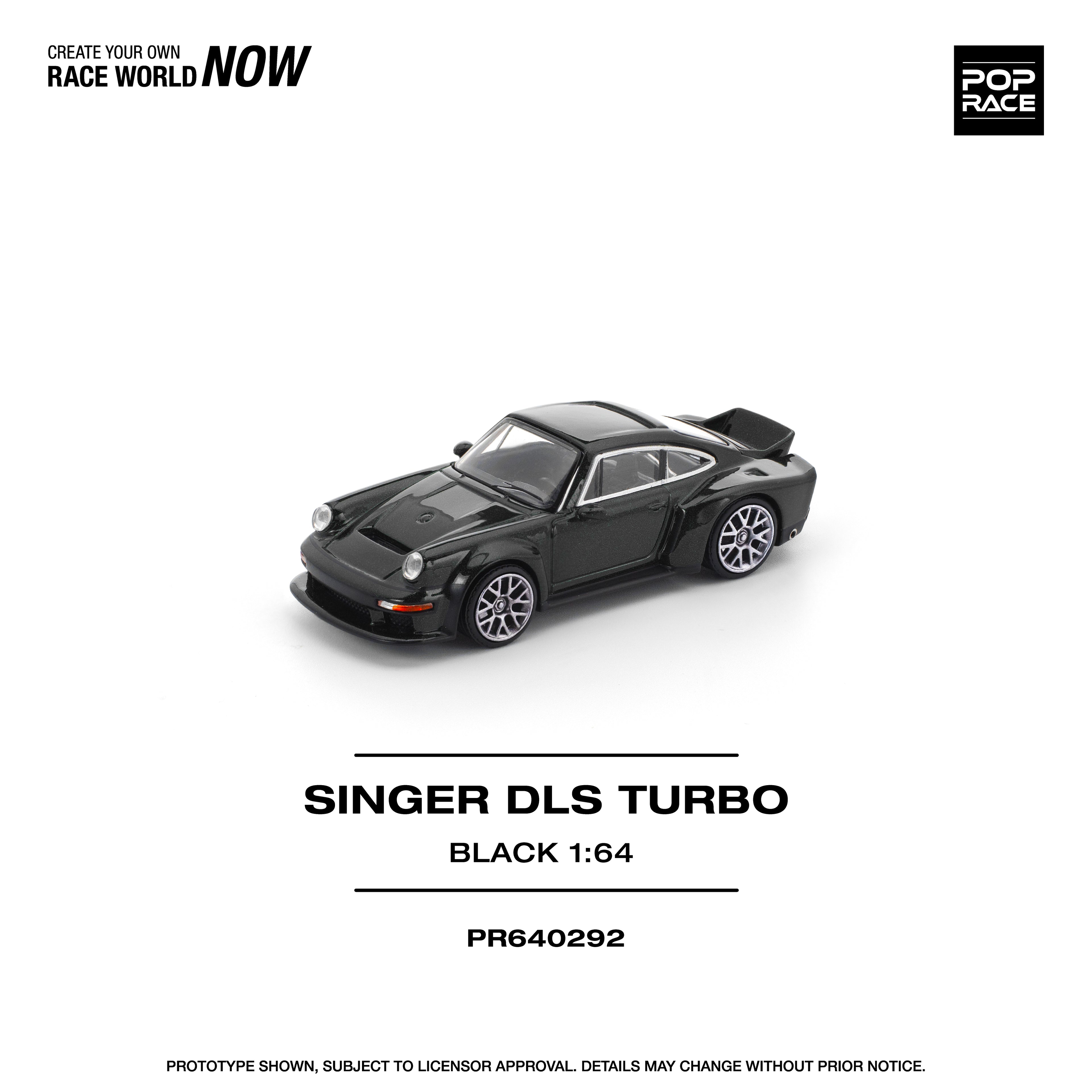 POPRACE 1/64 Singer DLS TURBO (ROAD) Black
