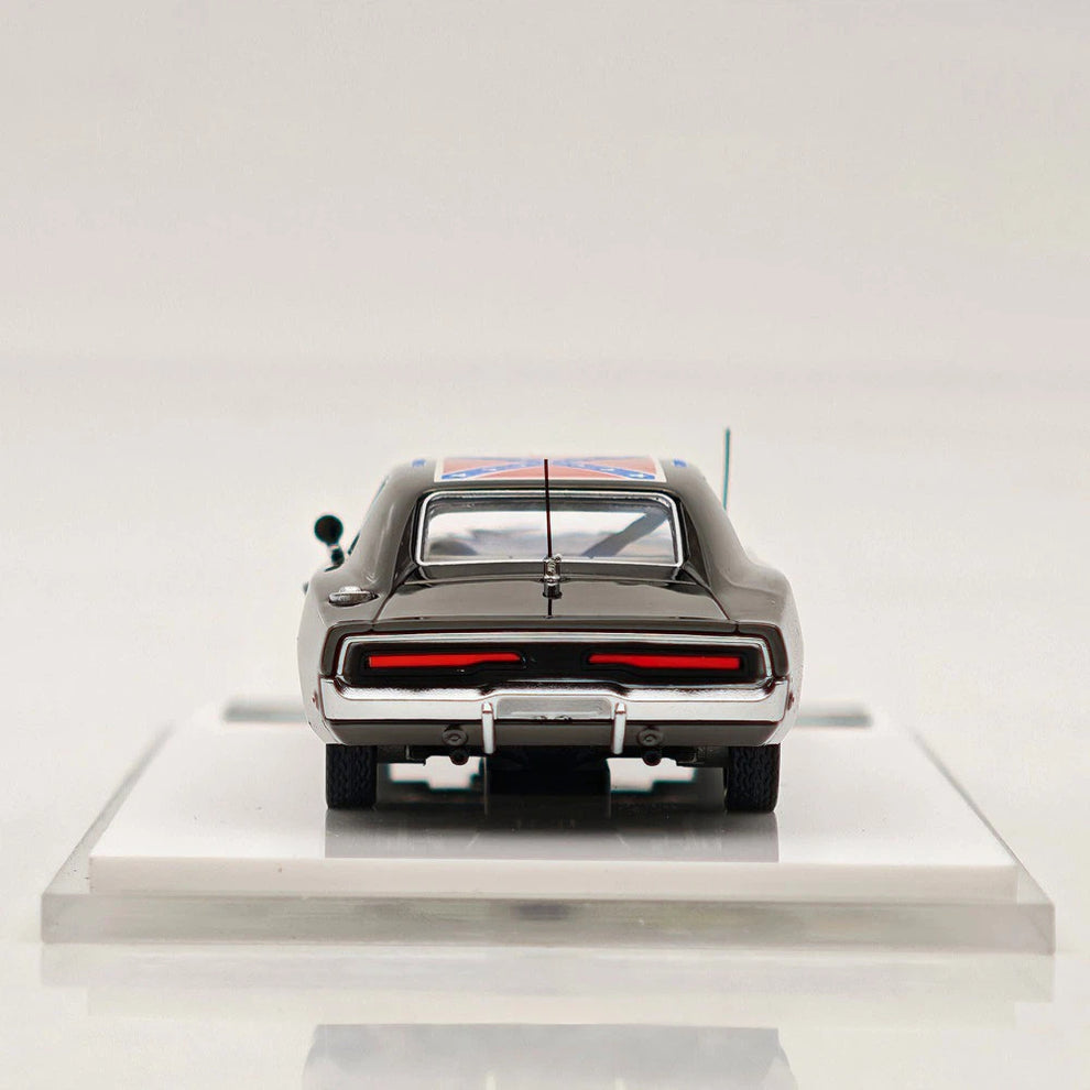 (Re-stock Soon) MINIFORGE 1/64 1969 Dodge Charger "General Lee" Dark Chrome Diecast Metal