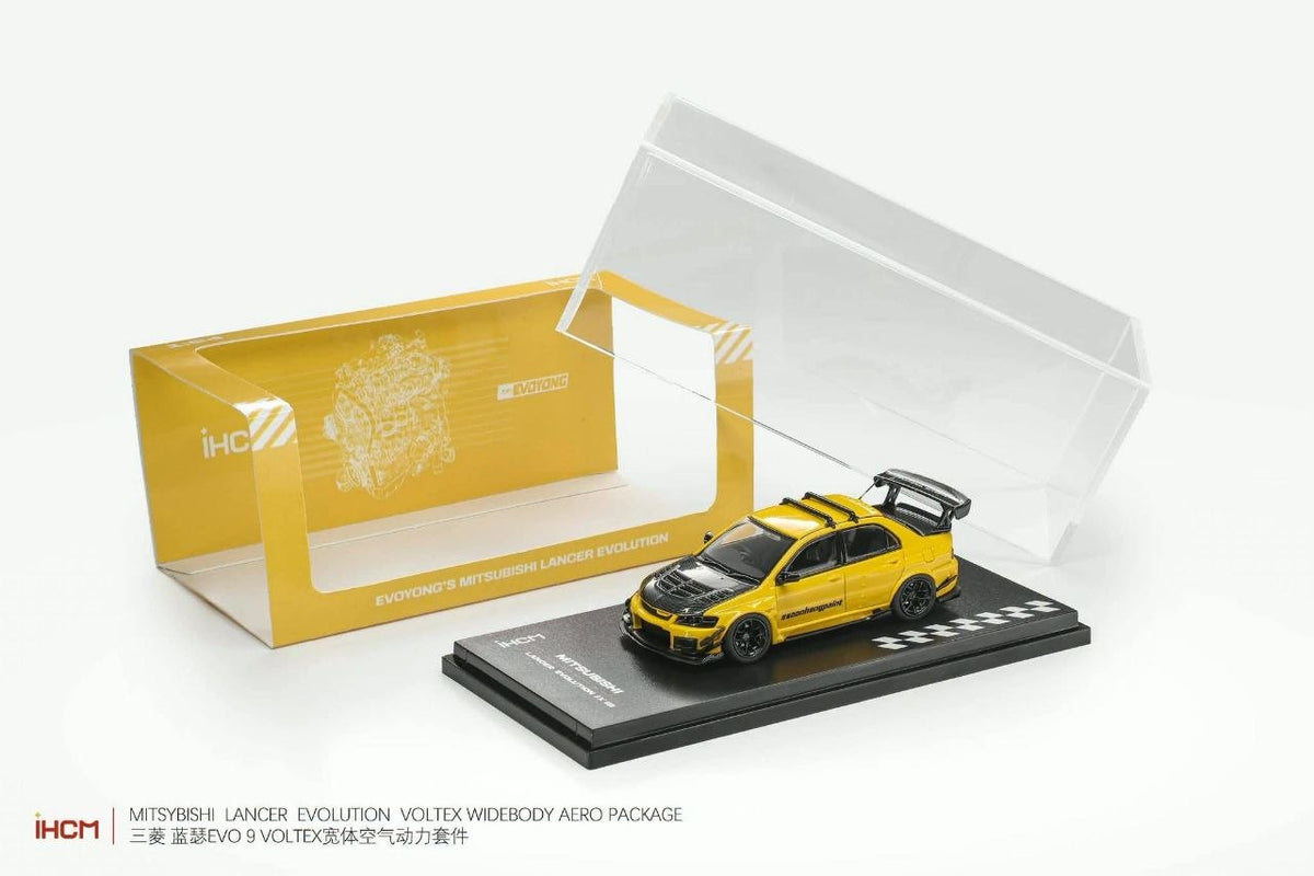 (Coming Soon) iHCM64 1:64 Mitsubishi Lancer GSR Evolution IX (EVO 9) Lightning Yellow