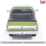 (Coming Soon) IXOAMERICA 1:64 1974 Chevrolet Cheyenne Super C10 Crew Cab Fleetside - Lime Green Metallic - Lowered