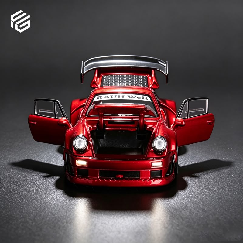 (Pre-Order) FG 1/64 RWB 930 Full Open Diecast Model - Red **Deadline: 18 June 2026**