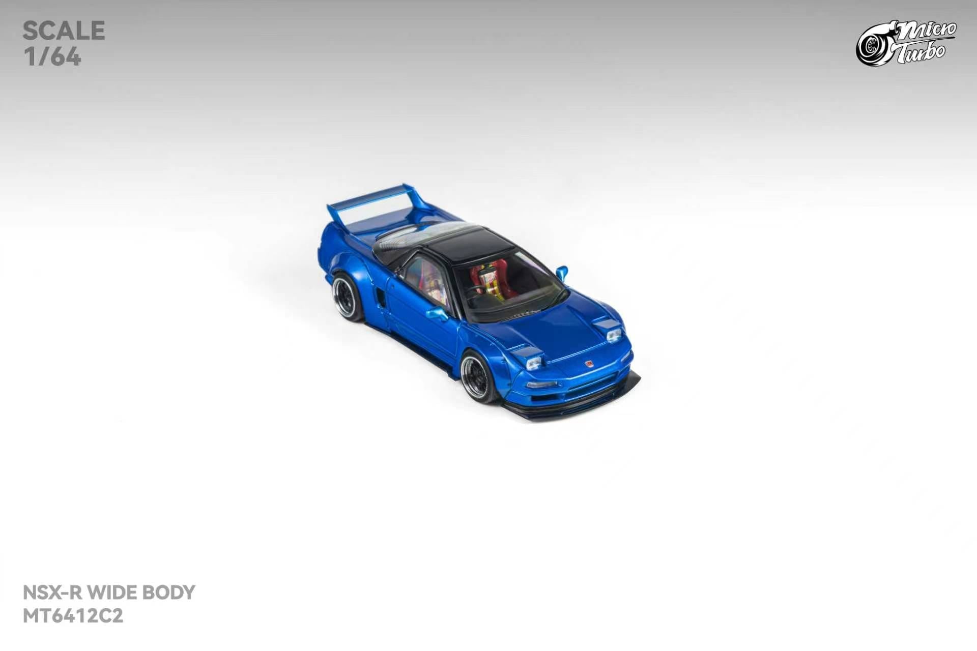 (Coming Soon) MICROTURBO 1/64 NSX Wide Body - Metallic Blue