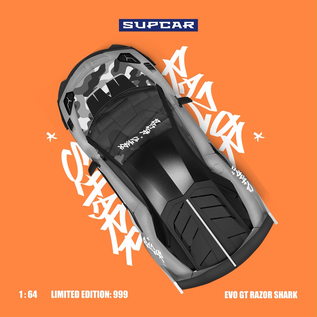 (Coming Soon) SUPCAR 1:64 Lamborghini GTEVO - Shark Livery