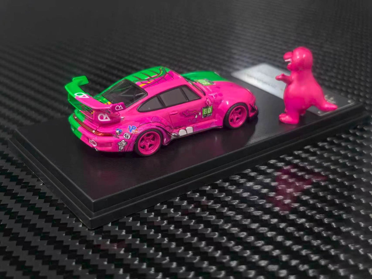 (Coming Soon) MYMODELCOLLECT 1:64 RWB993 High Wing Green/Pink Two-Tone Dragon Livery