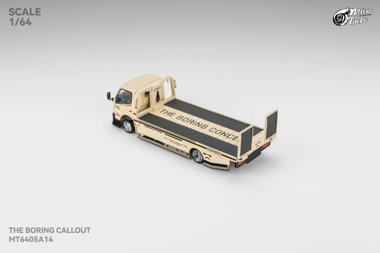 (Pre-Order) MICROTURBO X TBC 1/64 Fully Floor-Standing Flatbed Trailer **DEADLINE June 26th, 2026**