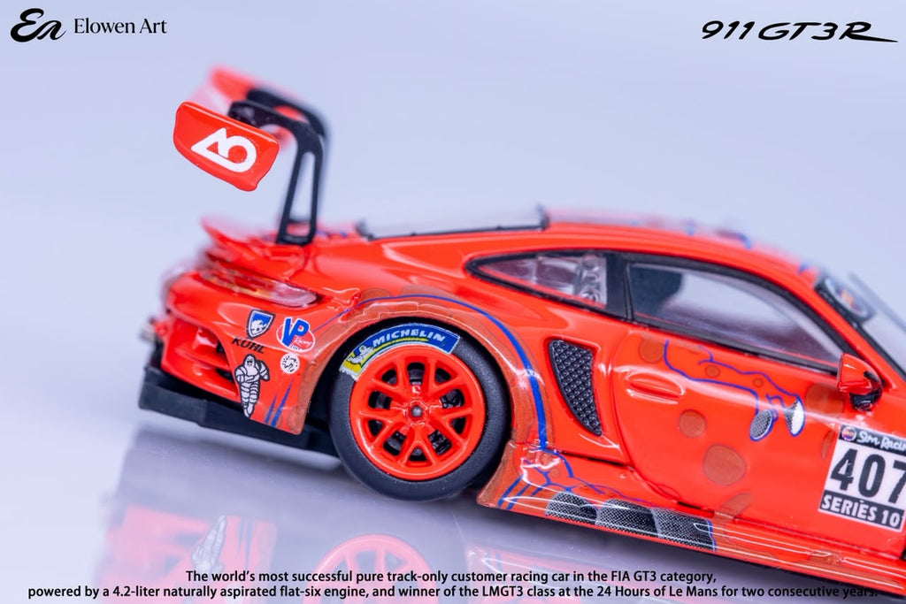 (Coming Soon) ELOWENART 1:64 Porsche 911 GT3 - Red Dragon