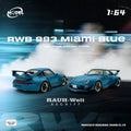 (Coming Soon) MODELMODEL 1/64 RWB 993 Miami Blue (Paper Box)