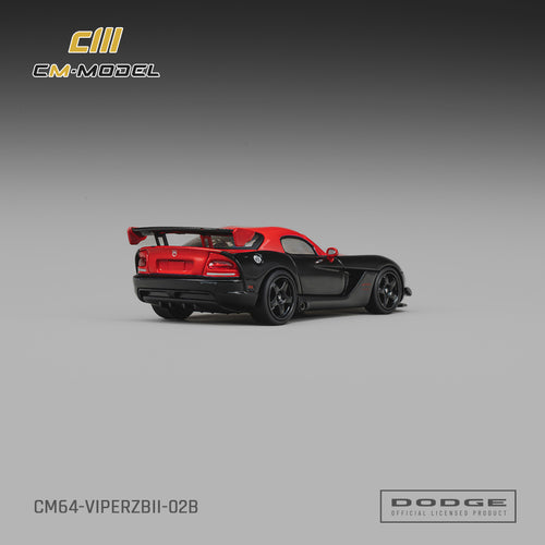 (Coming Soon) CM MODEL 1/64 Dodge Viper ACR(ZBII) Viper Black with Red
