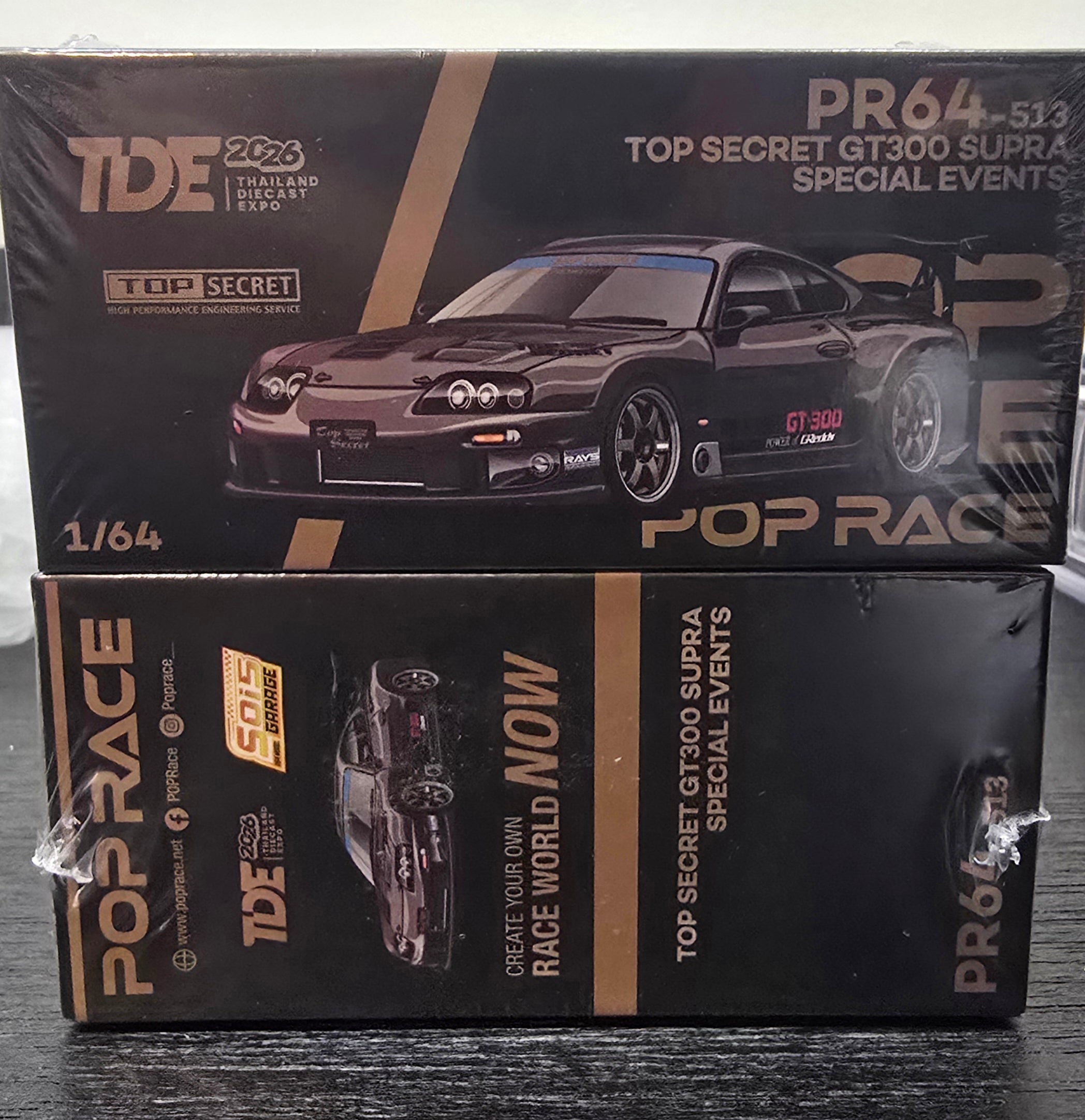 POPRACE 1:64 TDE 2026 Exclusive Top Secret GT300 Supra - Dinner Edition Special