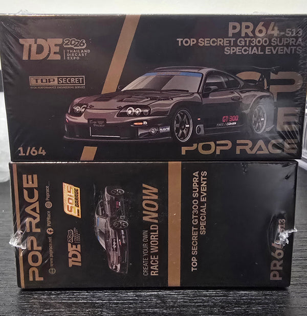 POPRACE 1:64 TDE 2026 Exclusive Top Secret GT300 Supra - Dinner Edition Special
