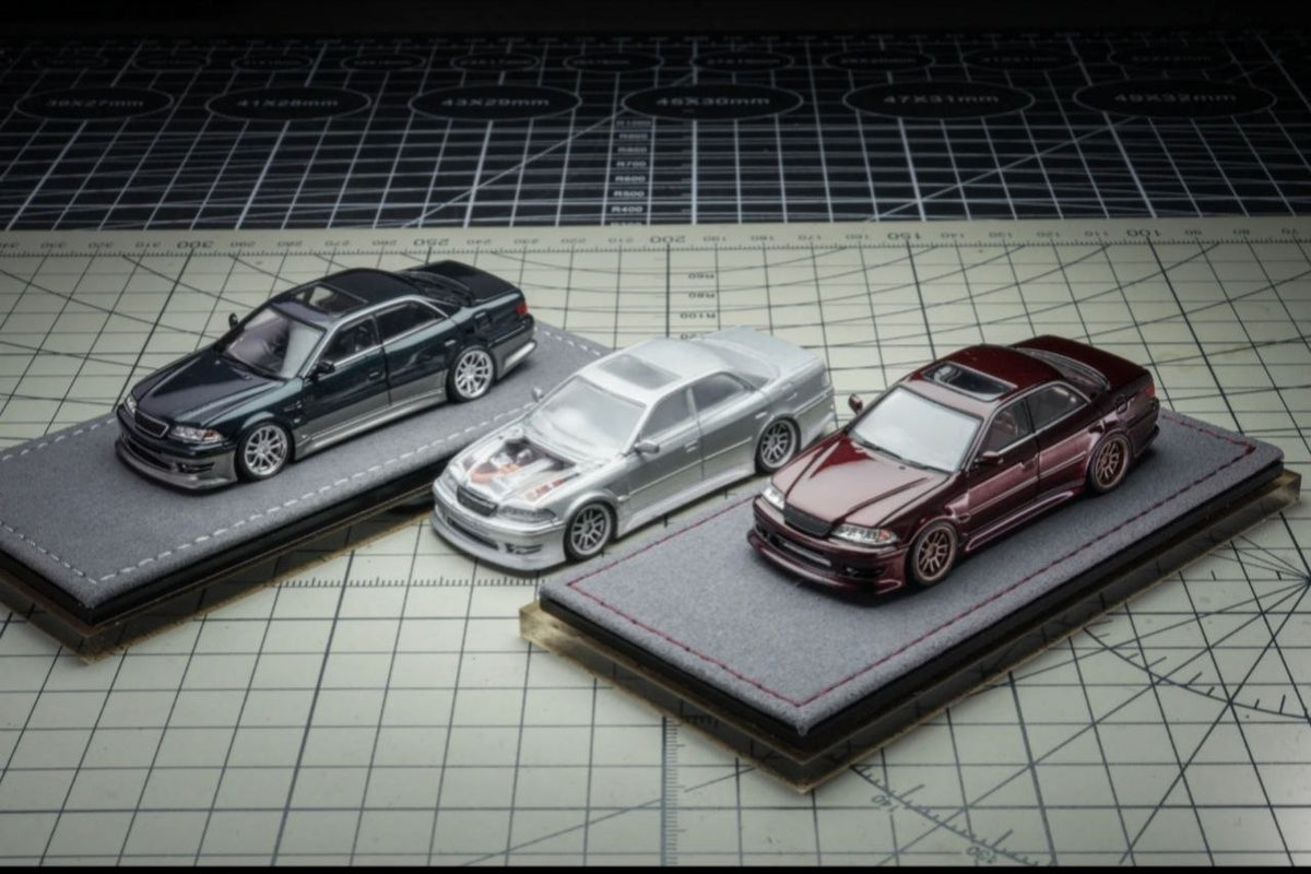 (Coming Soon) MORTALMODEL64 1:64 The Ridge Mark II JZX100 - Metalic Wine Red