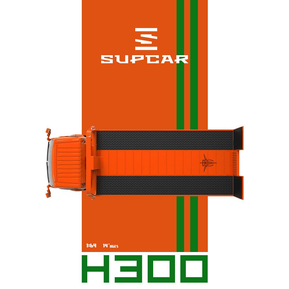 (Pre-Order) SUPCAR 1:64 H300 Flatbed Transport Trailer Fast and Furious Livery **DEADLINE July 1st, 2026**