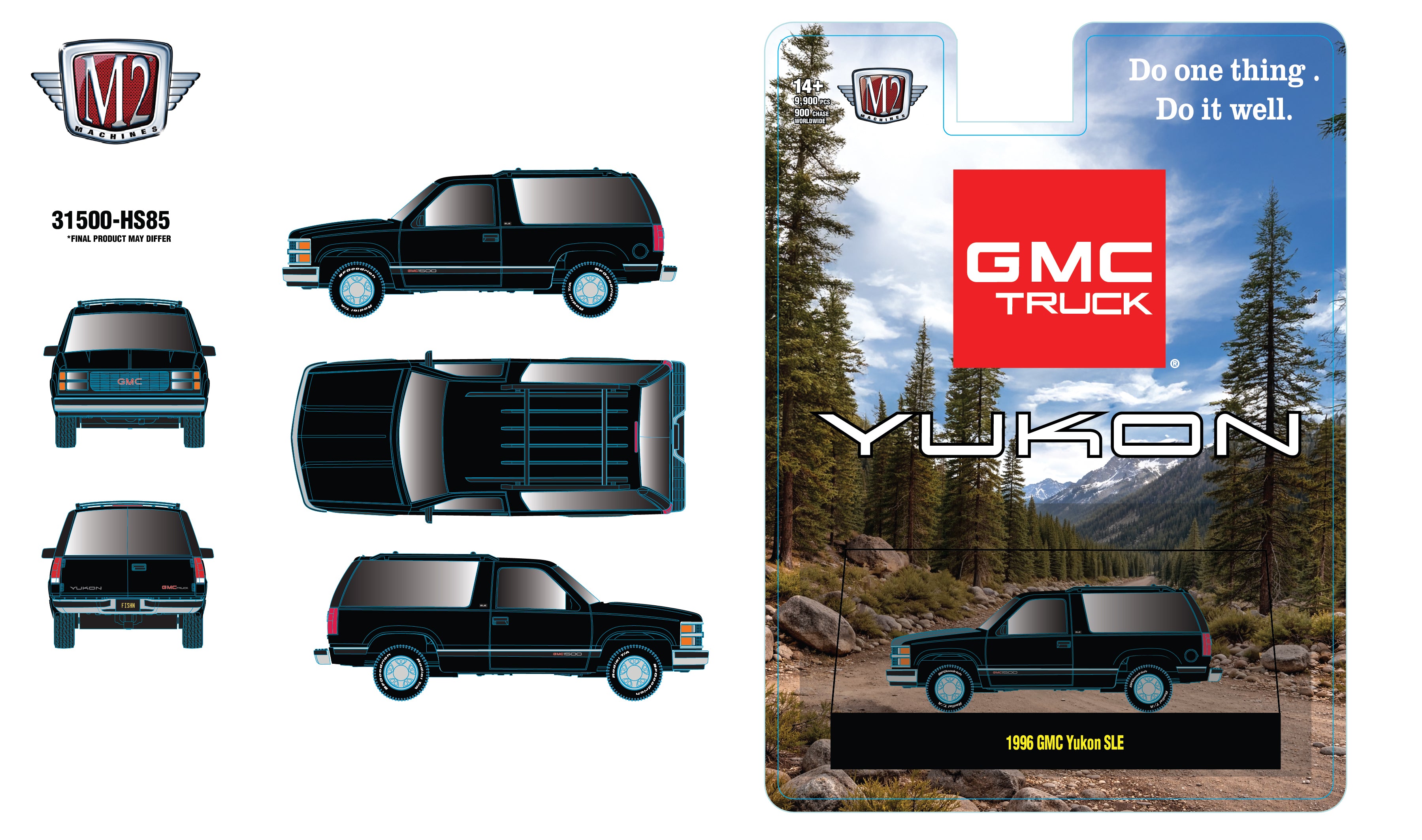 (Coming Soon) M2 MACHINES 1996 GMC Yukon SLE