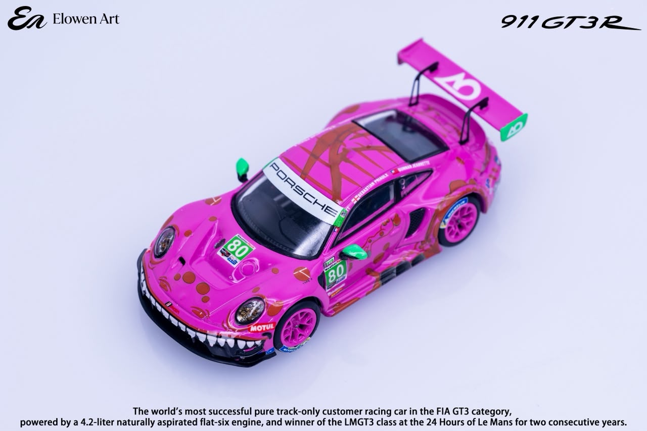 (Coming Soon) ELOWENART 1:64 Porsche 911 GT3 - Pink Dragon