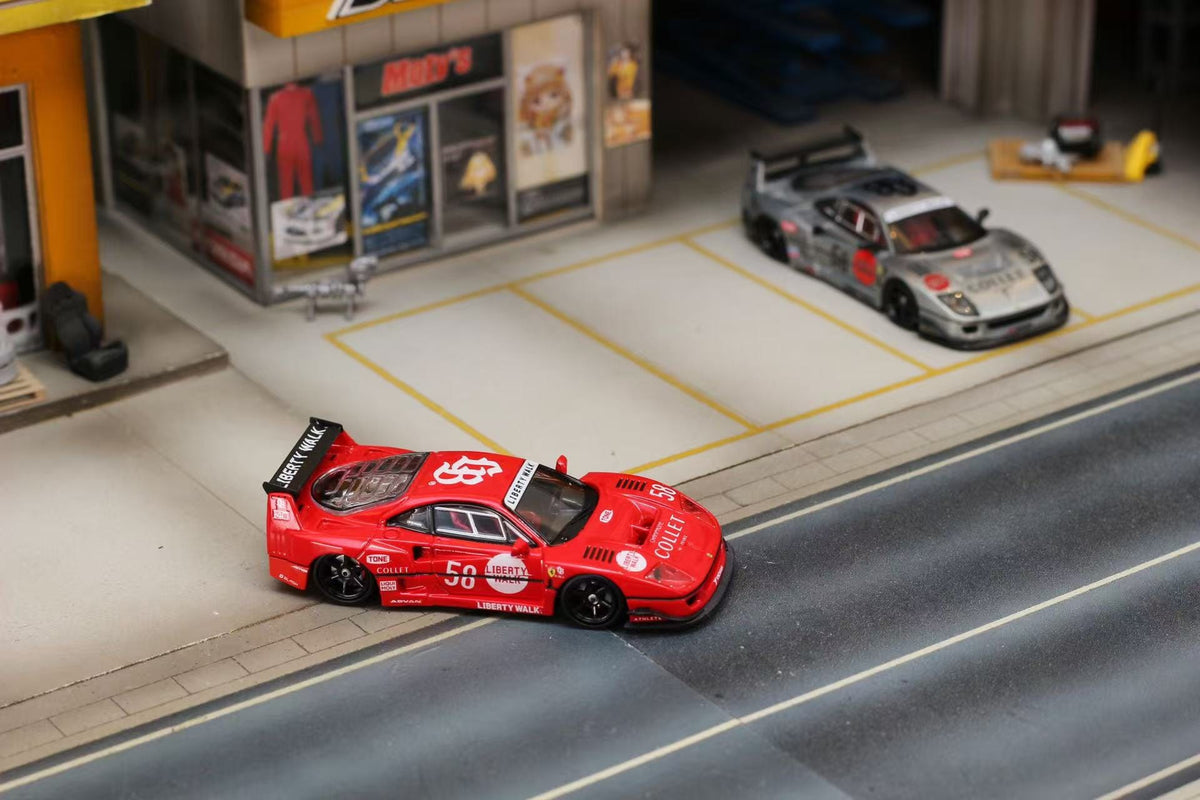 (Coming Soon) GHOST PLAYER 1/64 LBWK F40 Diecast - Raw #58