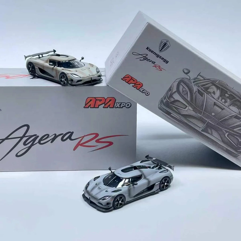 (Coming Soon) CUSTOMEDITION 1:64 Koenigsegg Agera RS Combat Grey | APAxpo Exclusive 2026 **CHASE RANDOMLY DISTRIBUTED**