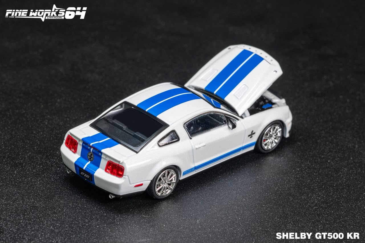 (Coming Soon) FINEWORKS64 1:64 Shelby GT500 2008 Model - White