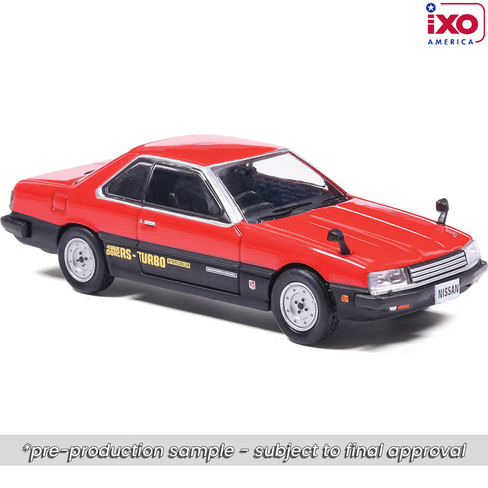 (Coming Soon) IXO America 1:64 1983 Nissan Skyline 2000 Turbo RS (R30) "Iron Mask" - Red and Black