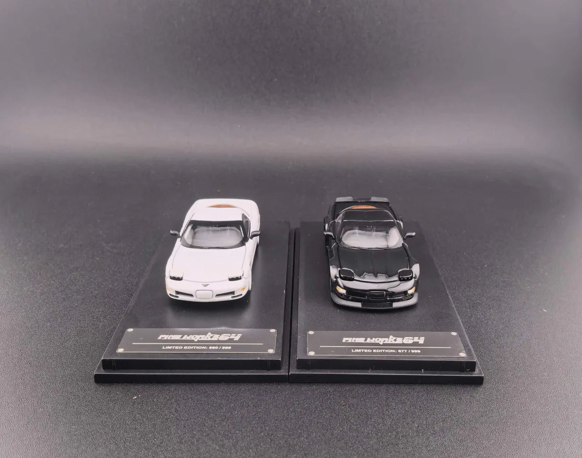(Coming Soon) FINEWORKS64 1/64 Corvette C5 - Black