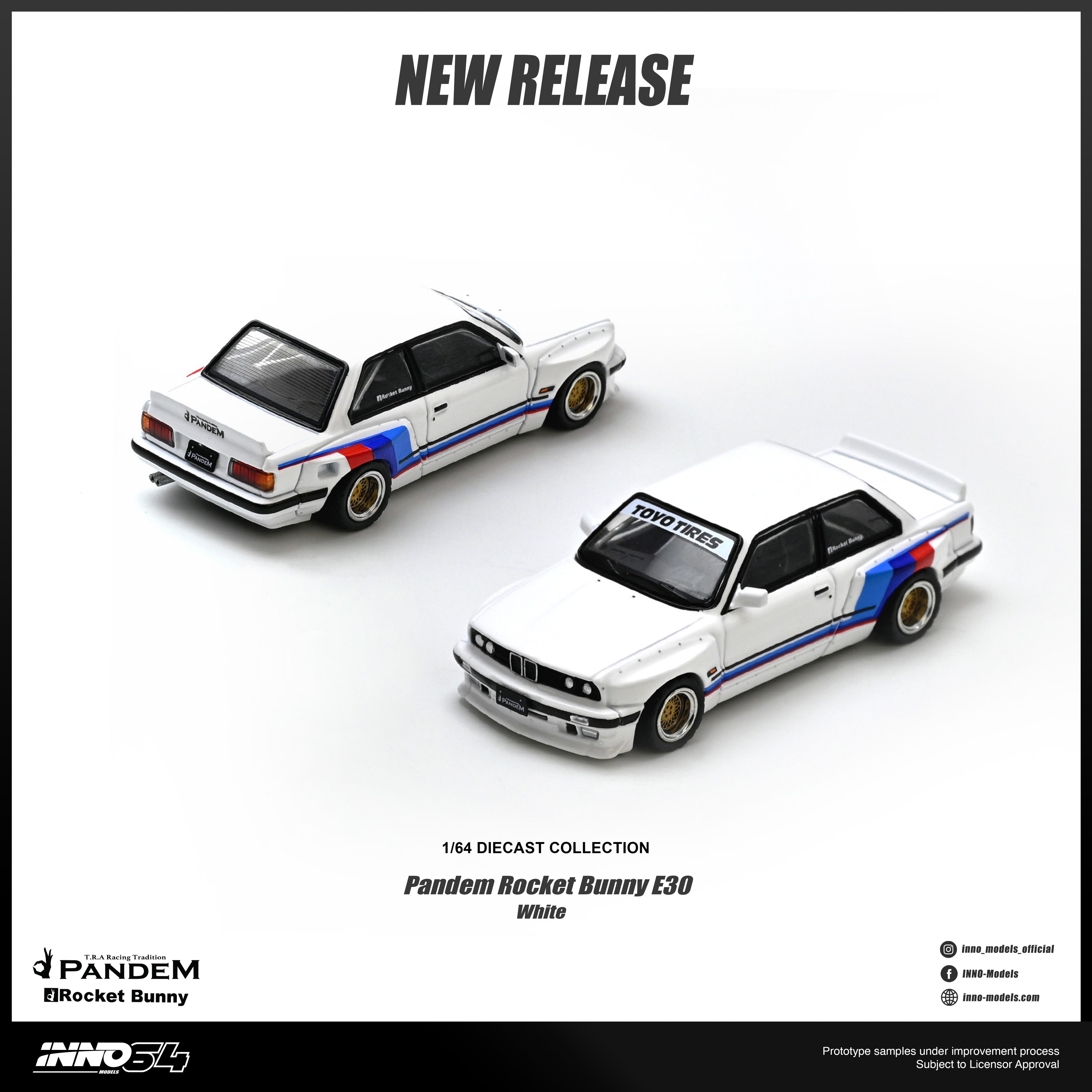 (Coming Soon) INNO64 1/64 PANDEM ROCKET BUNNY E30 White
