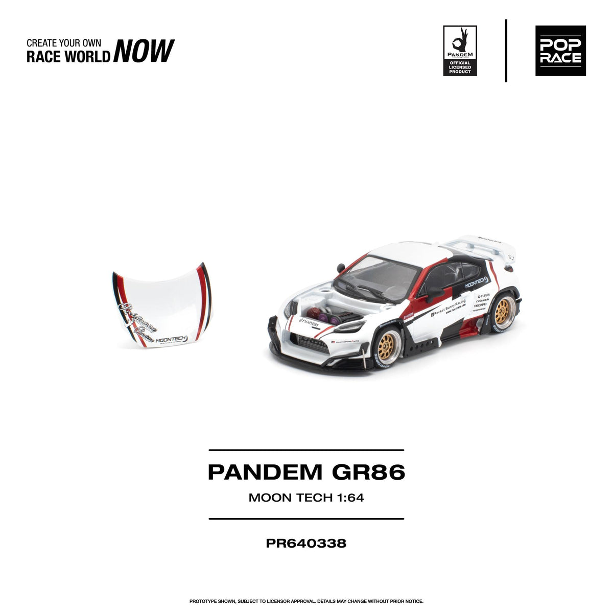 (Coming Soon) POPRACE 1/64 PANDEM GR 86 MOONTECH
