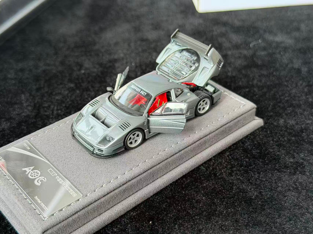 (Coming Soon) AOC 1/64 F40 Diecast Model - Silver