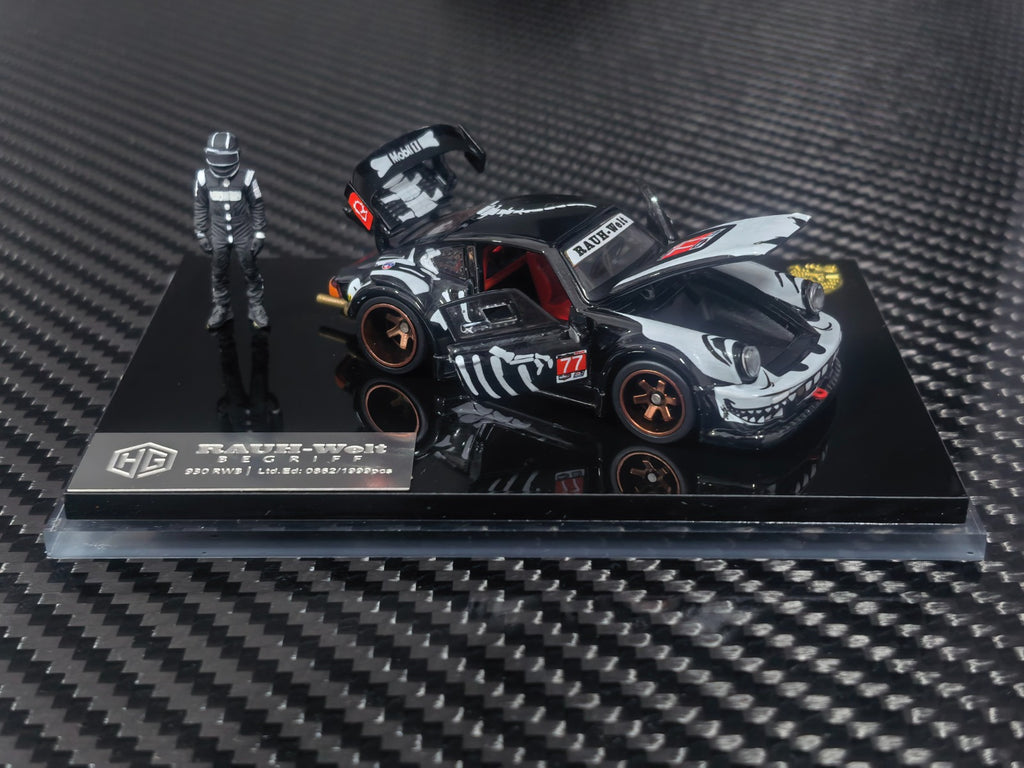 (Coming Soon) FG Customized Version 1:64 RWB 930 Fully Open Diecast - Bone Dragon Livery