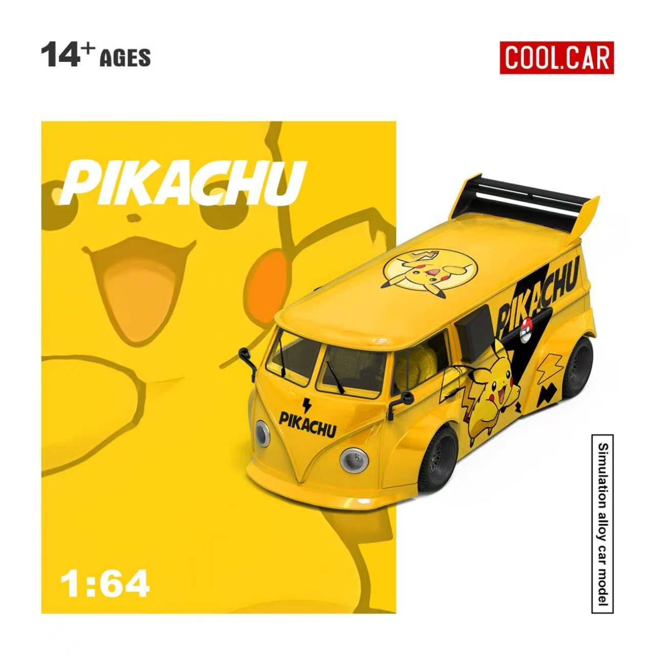 (Coming Soon) COOLCAR 1:64 VW T1 Pikachu Livery Diecast Model