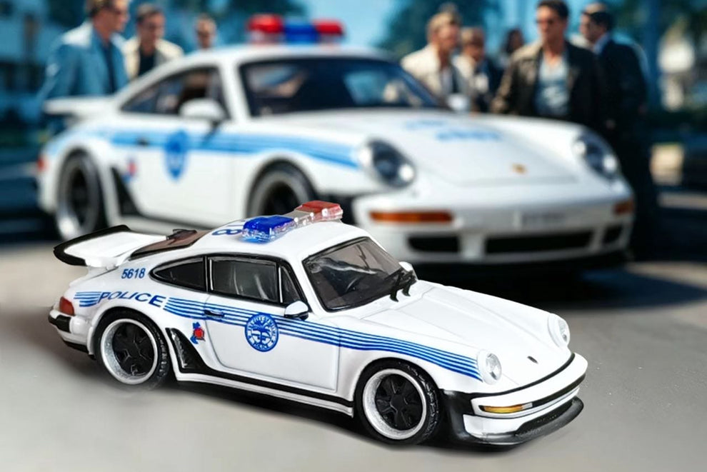 (Coming Soon) RHINOMODEL 1:64 Porsche 911 Turbo 930 (Miami Vice Livery)