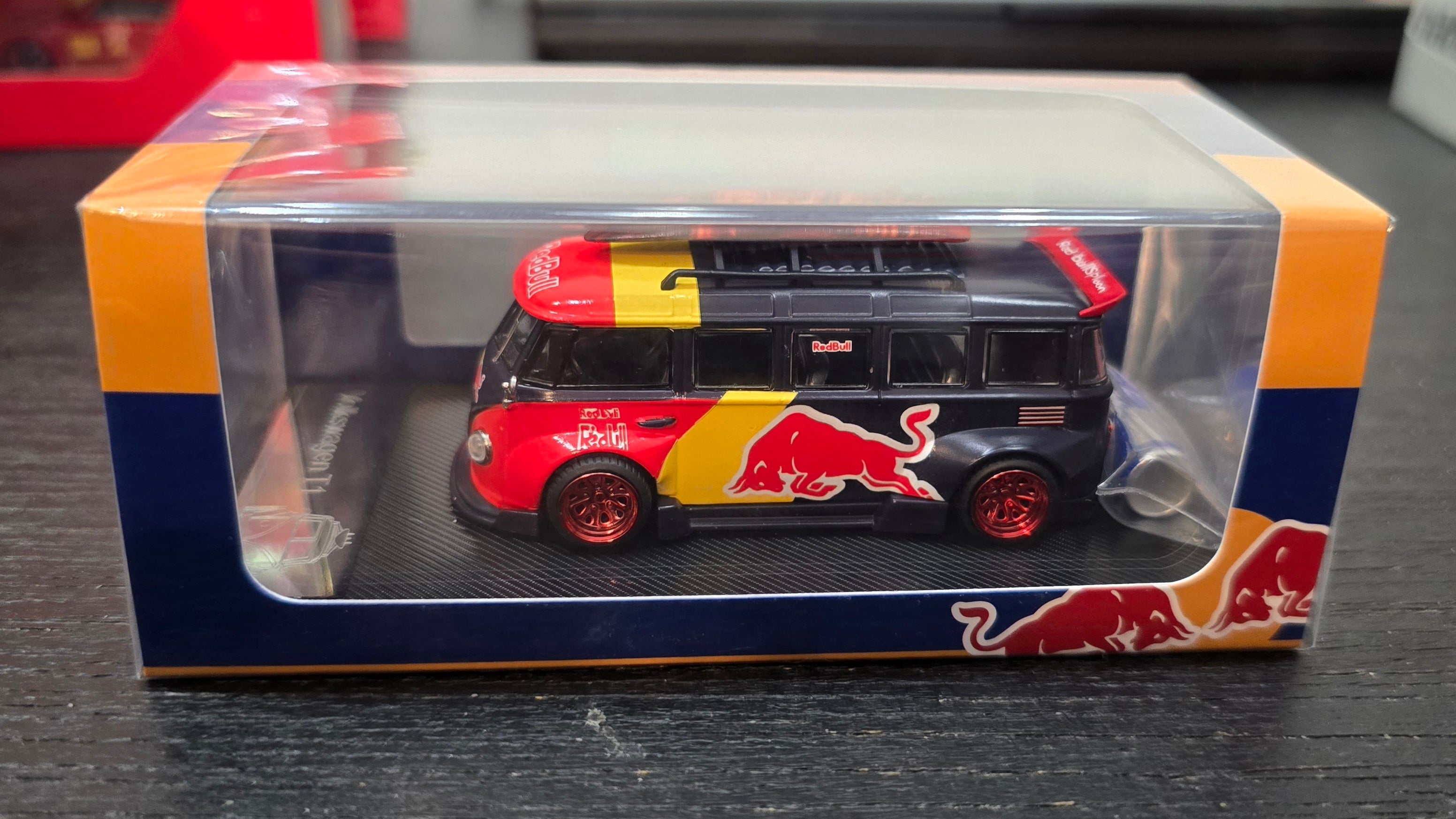 LIBERTY64 Volkswagen T1 Lowrider: Red Bull Livery 1:64 Diecast Model Van