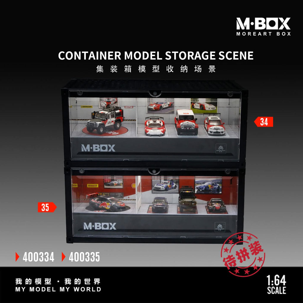 (Coming Soon) MOREART MBOX Container Model Storage Scene Simulation - Red Bull Paint Maintenance Shop #35