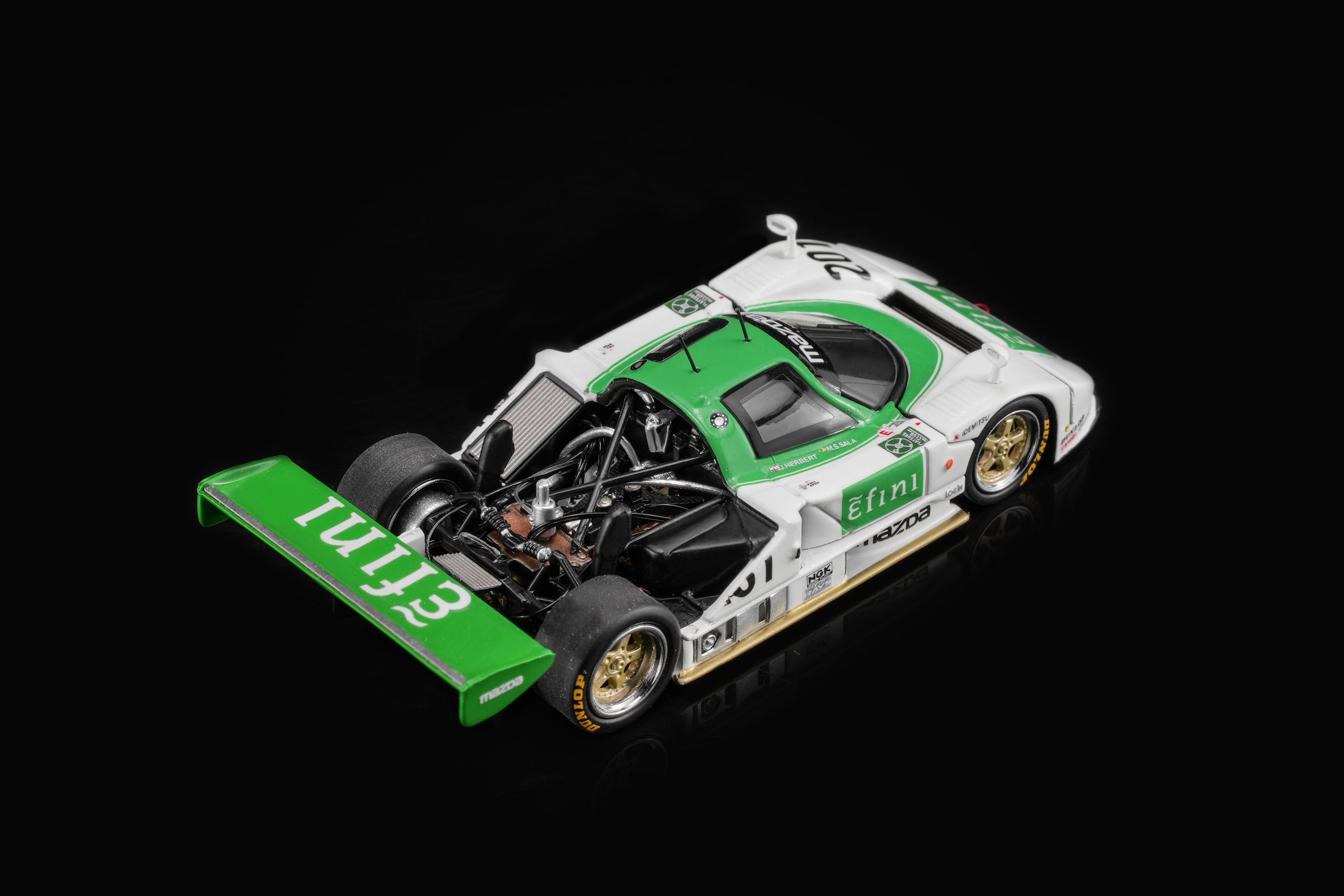 (Coming Soon) MOTORHELIX 1/64 Mazda 787B #201 Green/White