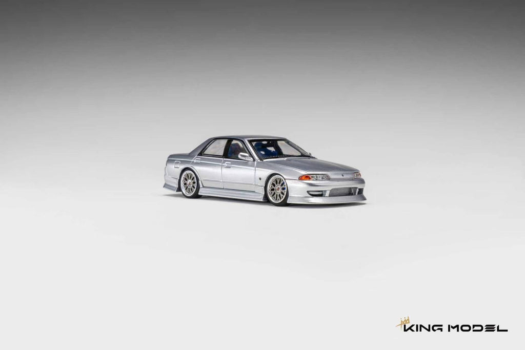 (Coming Soon) KINGMODEL 1/64 R32 GTS-t Type-M URAS Modified Version Diecast model - Glossy Silver