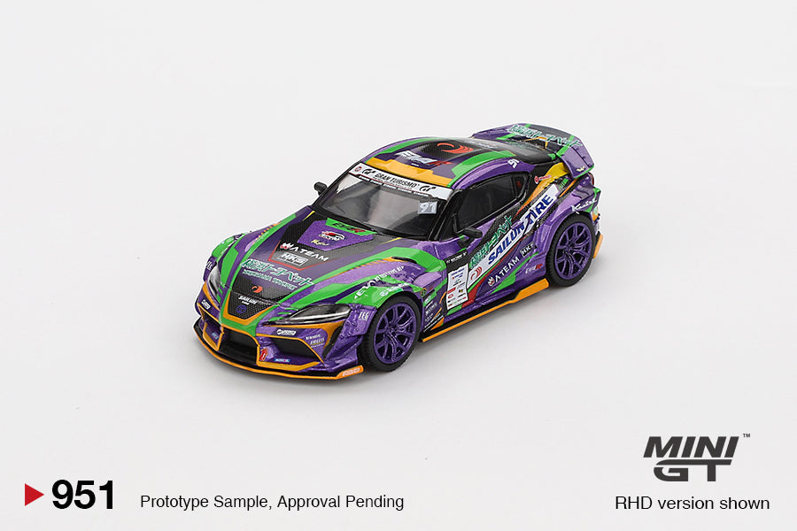 Mini GT Japan Exclusive Toyota GR Supra KUHL 2021 D1GP Evangelion Racing 2021 #951