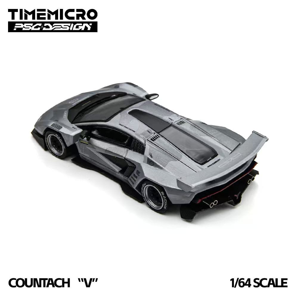 (Coming Soon) TIMEMICRO × PSC DESIGN 1/64 Countach "V" Diecast