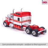 (Coming Soon) IXOAMERICA 1:64 1990 Kenworth W900 - Red and Gold stripe