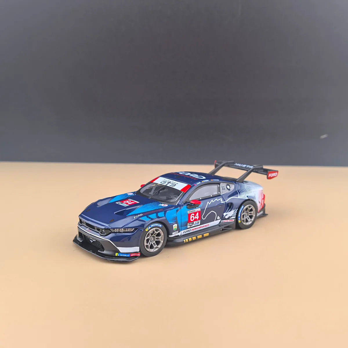 (Coming Soon) ELOWENART 1/64 Ford Mustang GT3 Race Car #64