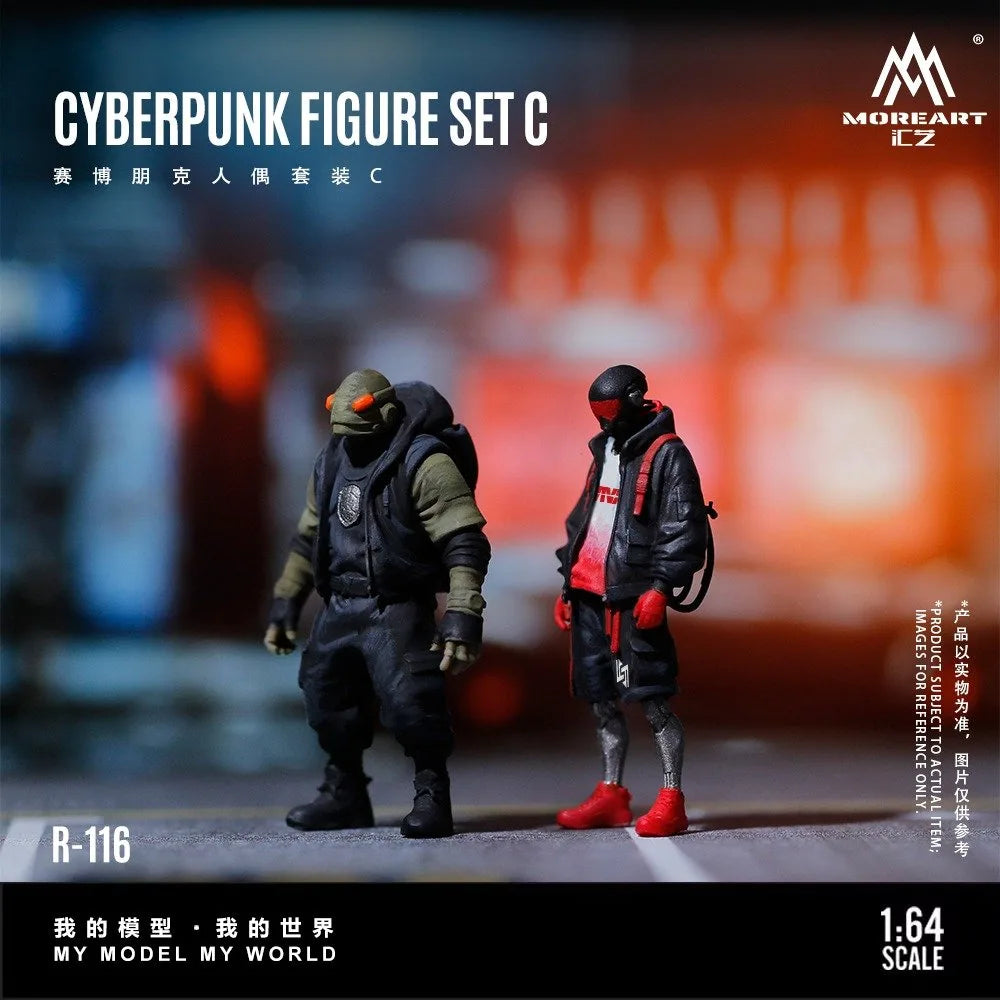(Coming Soon) MOREART 1:64 Cyberpunk Figure Set C
